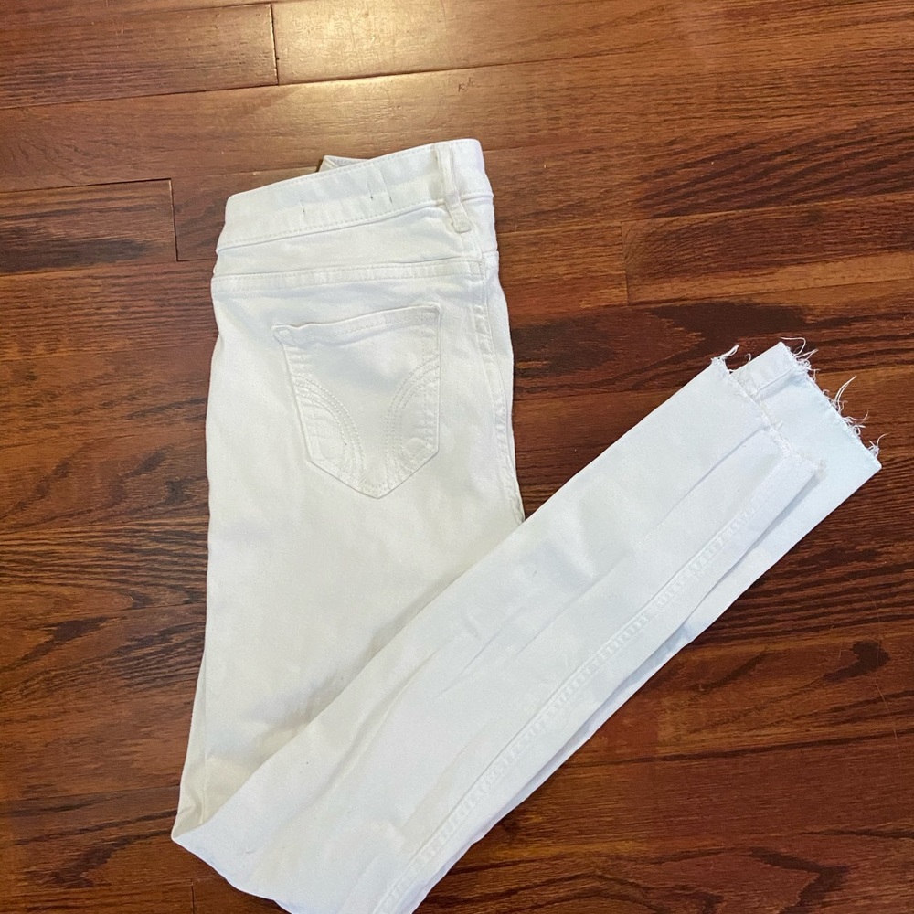 white ripped jeans